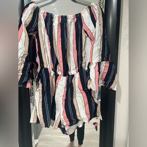Striped Multicolor romper
